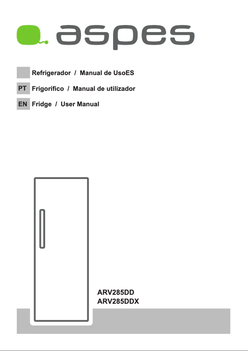 Image de la première page du manuel de l'appareil ARV285DD