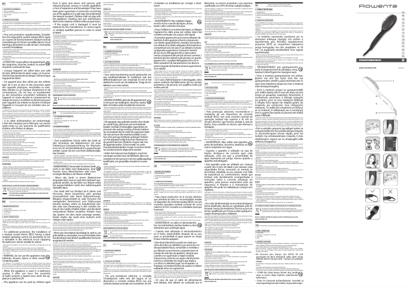 Página 1 del manual Manual de usuario Rowenta Power Straight CF5820