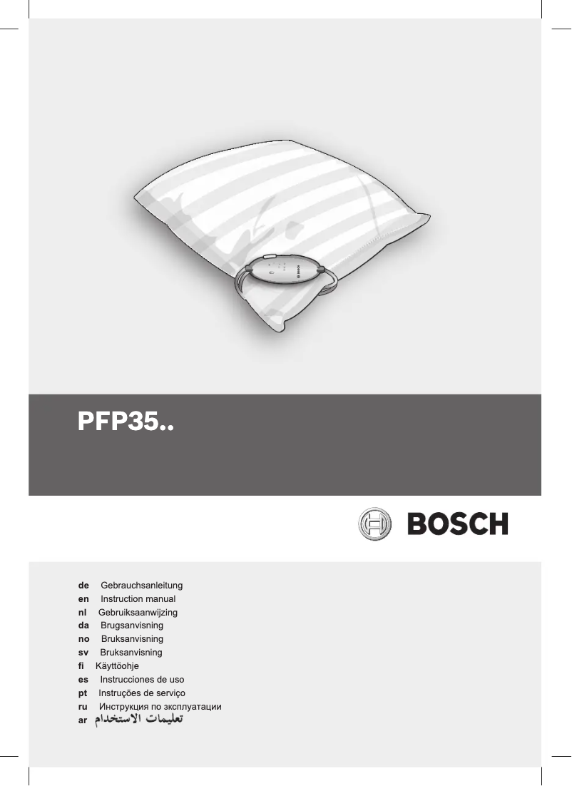 Page n°1 - Manuel utilisateur Bosch PFP3520