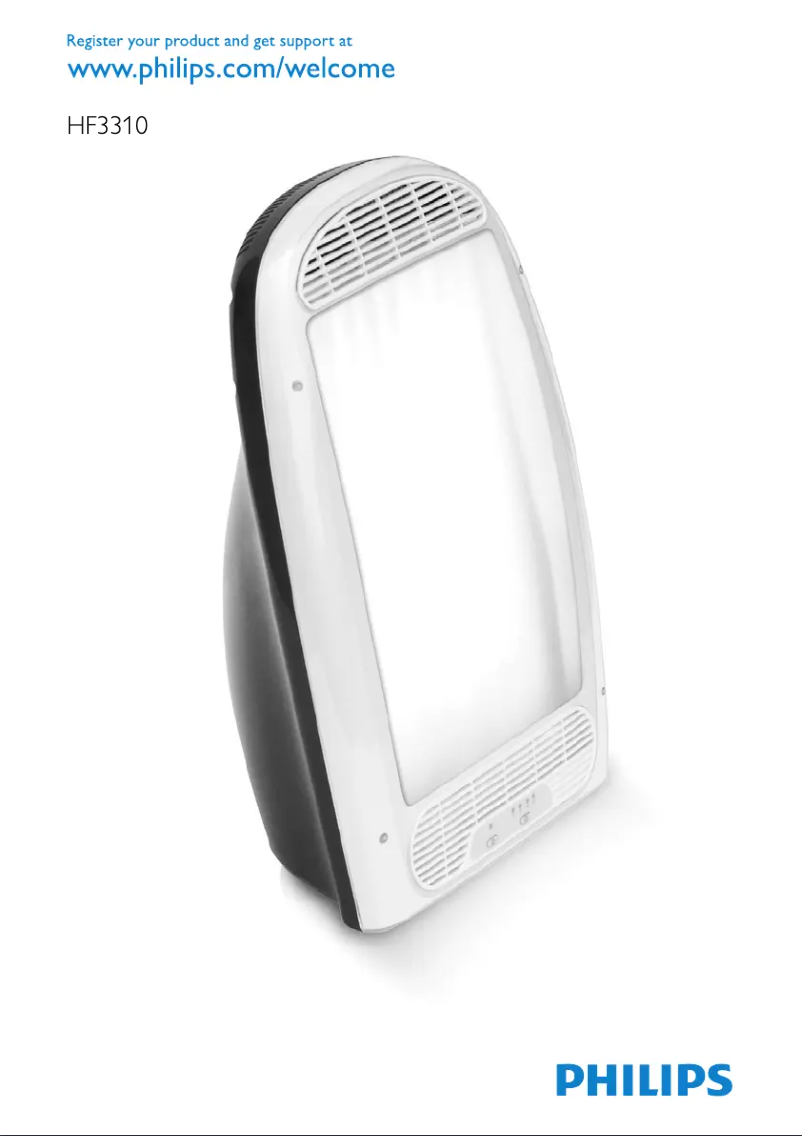Page 1 de la notice Manuel utilisateur Philips briteLITE 6 HF3310