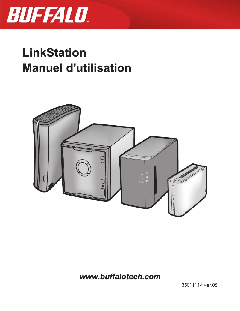 Page 1 de la notice Manuel utilisateur Buffalo LinkStation Pro Quad 8.0TB