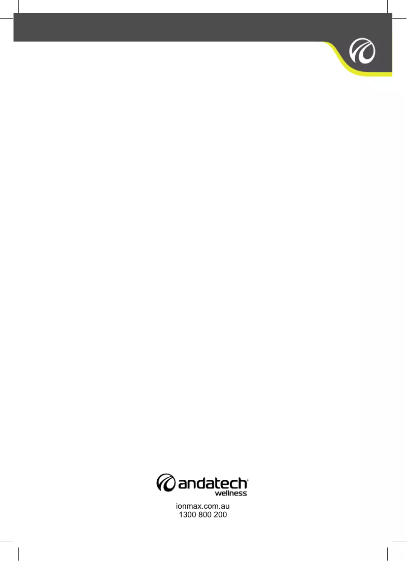 Page n°1 - Manuel utilisateur Ionmax ION90