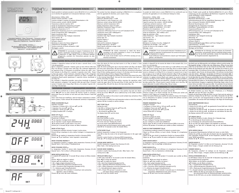 Image de la première page du manuel de l'appareil Techno DPT VR 578127