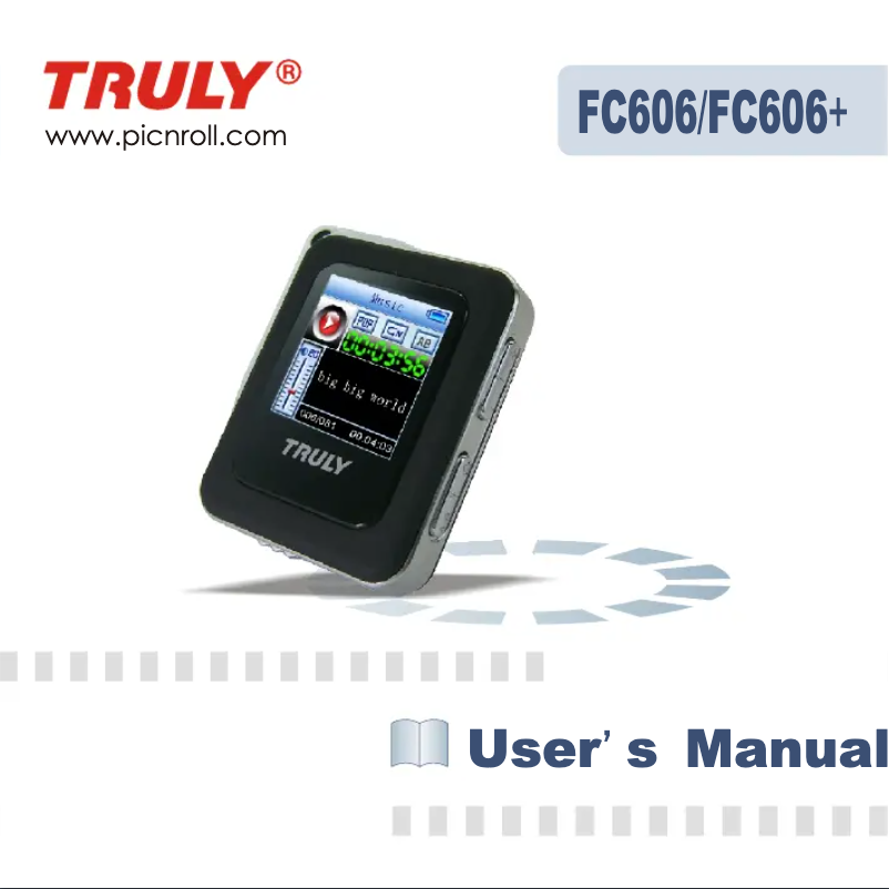 Page 1 de la notice Manuel utilisateur Truly FC606