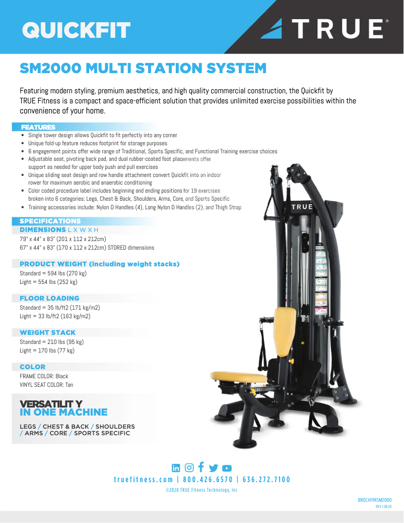 Image de la première page du manuel de l'appareil QuickFit SM2000
