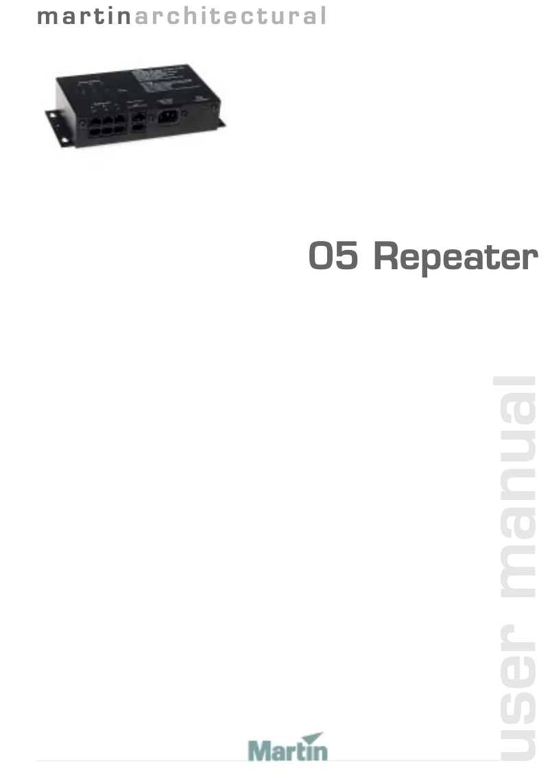 Página 1 del manual Manual de usuario Martin Alien 05 Repeater