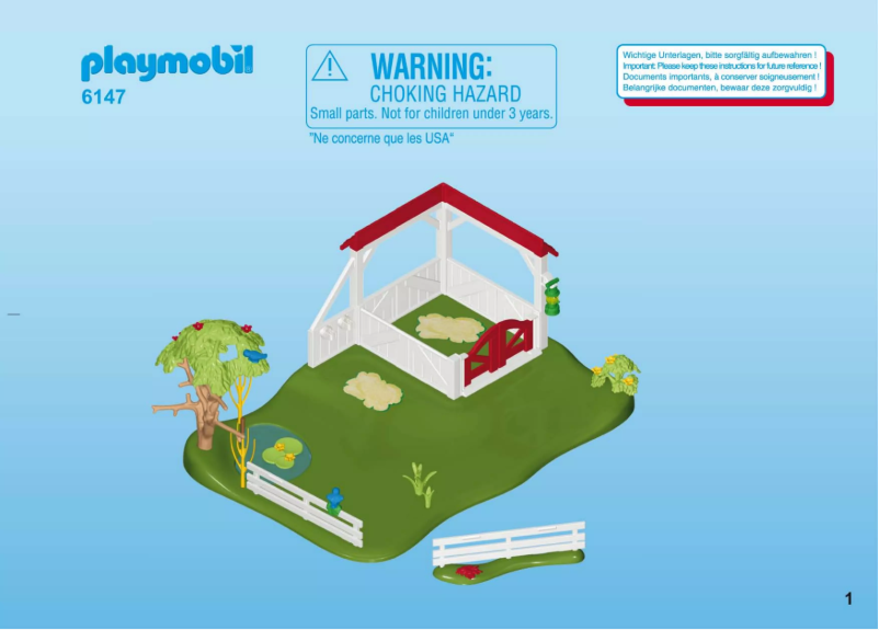 Página 1 del manual Manual de usuario Playmobil Country Horse Paddock 6147