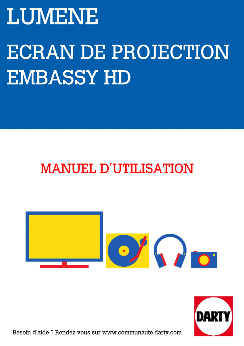 Page 1 de la notice Manuel utilisateur Lumene EMBASSY HD 240C