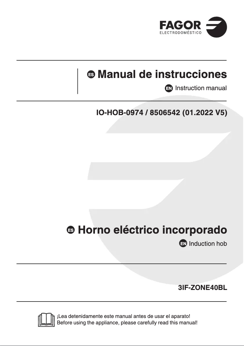 Imagen de la primera página del manual del dispositivo 3IF-ZONE40BL