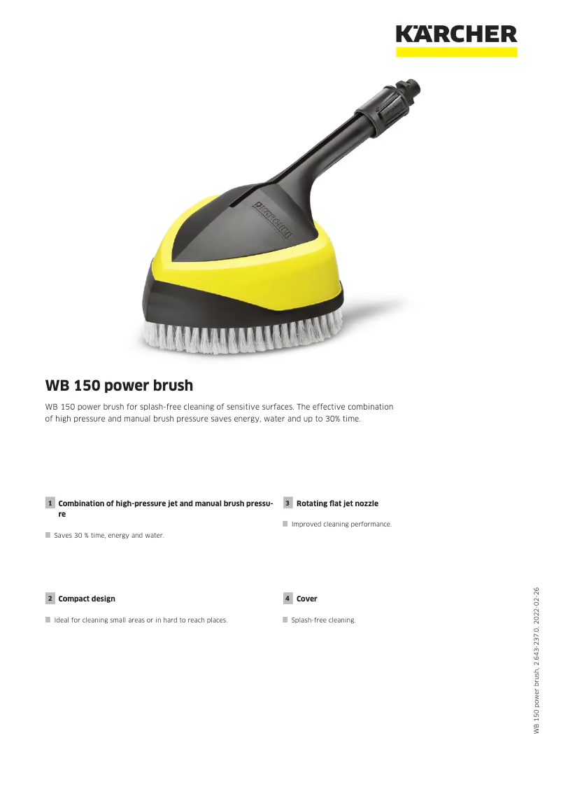 Image de la première page du manuel de l'appareil WB 150