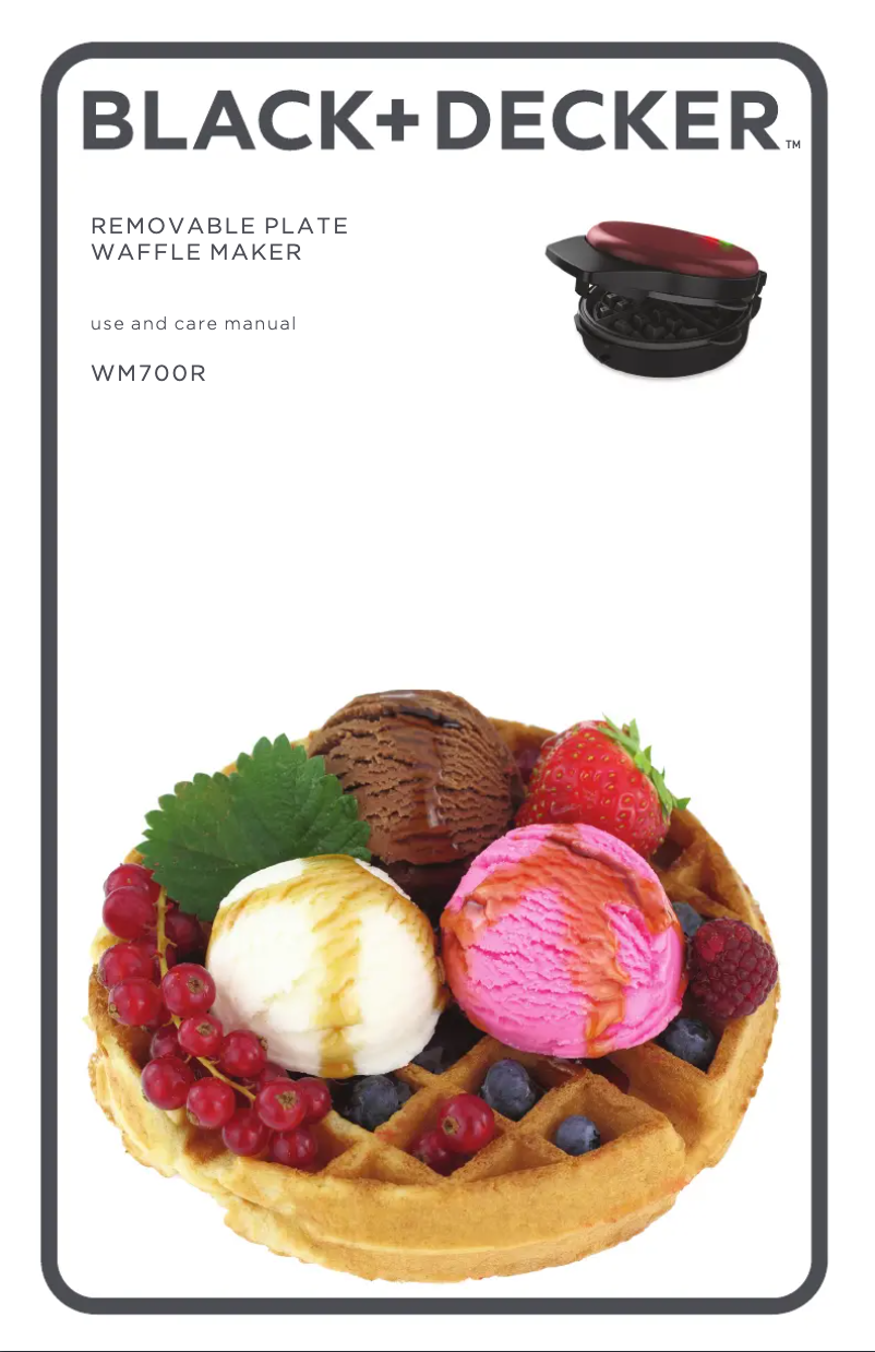 Image de la première page du manuel de l'appareil WM700R