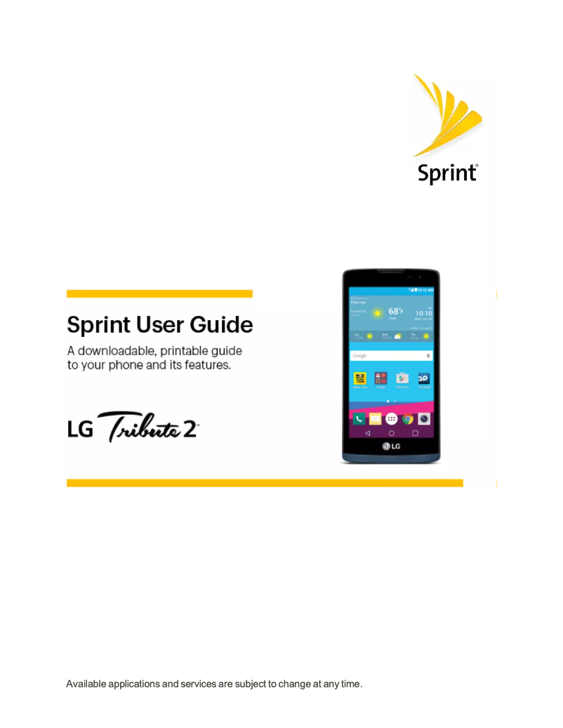 Página 1 del manual Manual de usuario LG Tribute 2