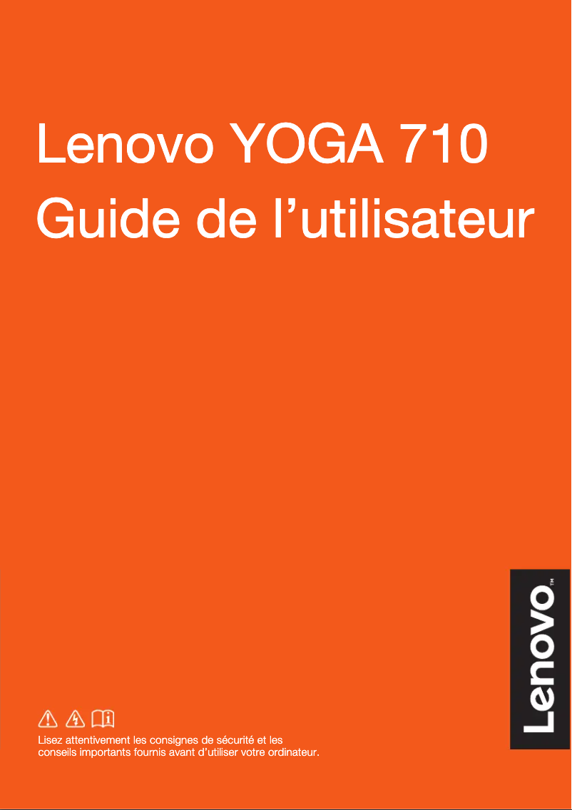 Page n°1 - Manuel utilisateur Lenovo Yoga 710-14IKB