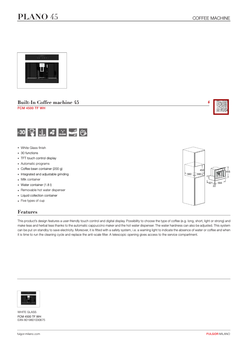 Image de la première page du manuel de l'appareil FCM 4500 TF