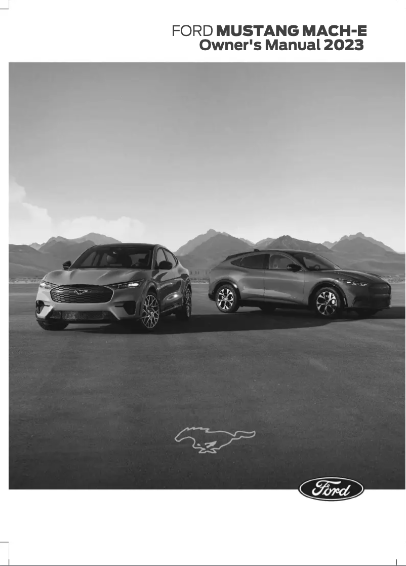 Page 1 de la notice Manuel utilisateur Ford Mustang Mach-E (2023)