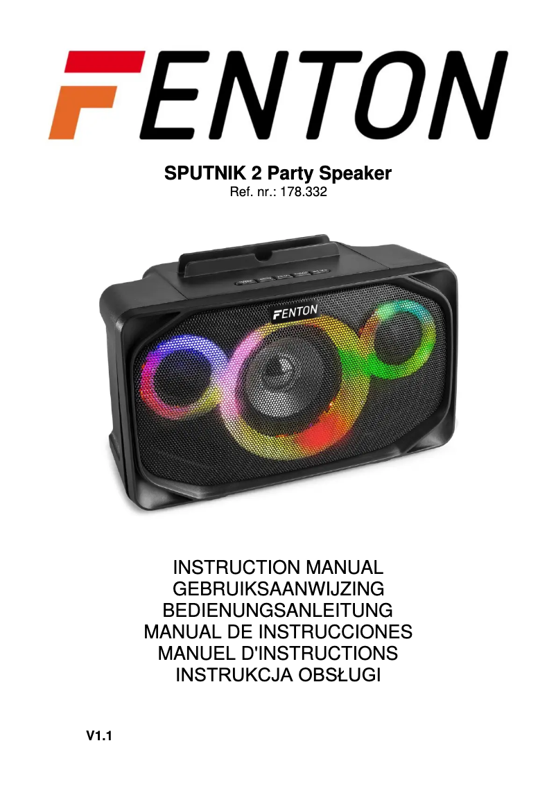 Imagen de la primera página del manual del dispositivo SPUTNIK 2