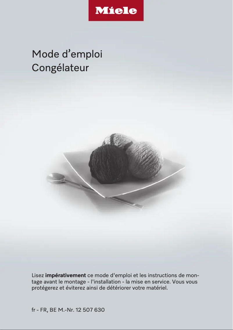 Página 1 del manual Manual de usuario Miele FNS 7774 D