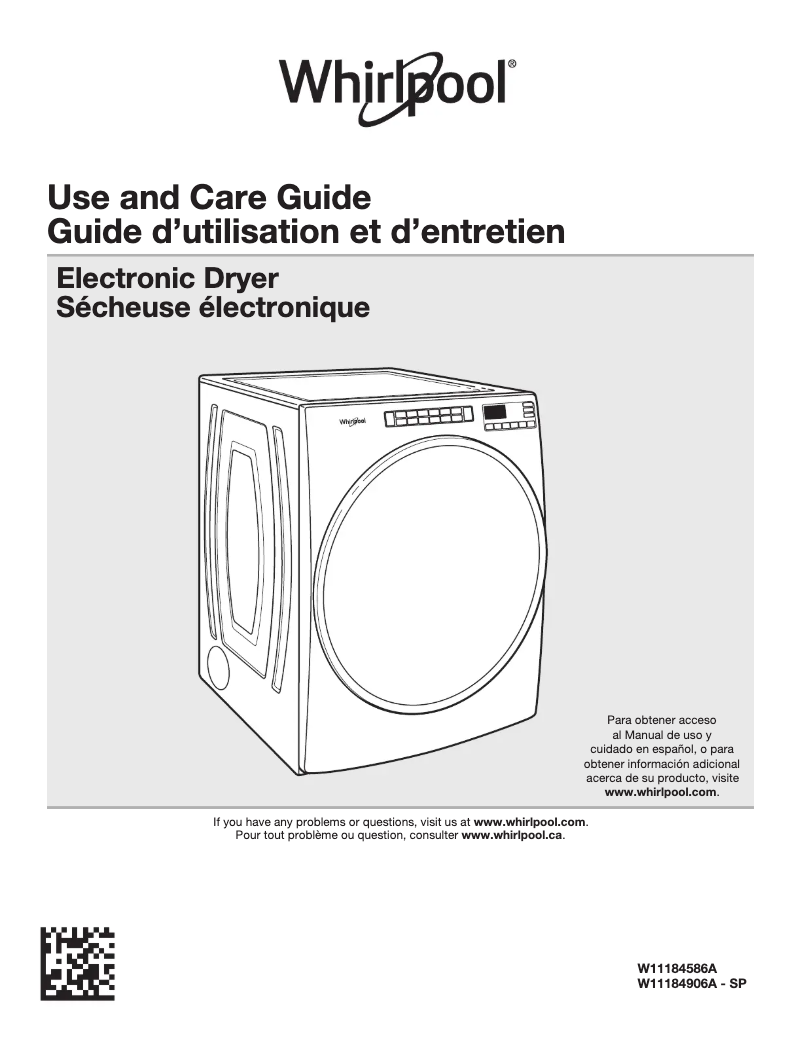 Page n°1 - Manuel utilisateur Whirlpool WHLAUWGD5620HW