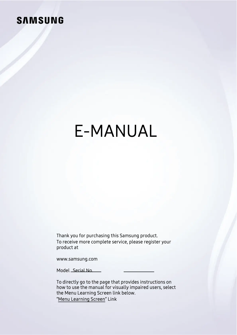 Page n°1 - Manuel utilisateur Samsung QA65Q80TAWXXY