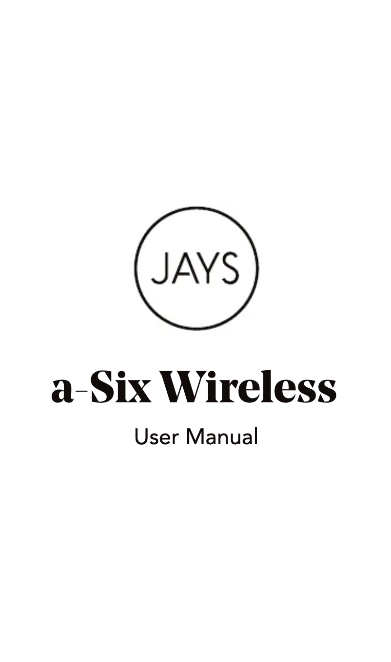 Image de la première page du manuel de l'appareil a-Six Wireless