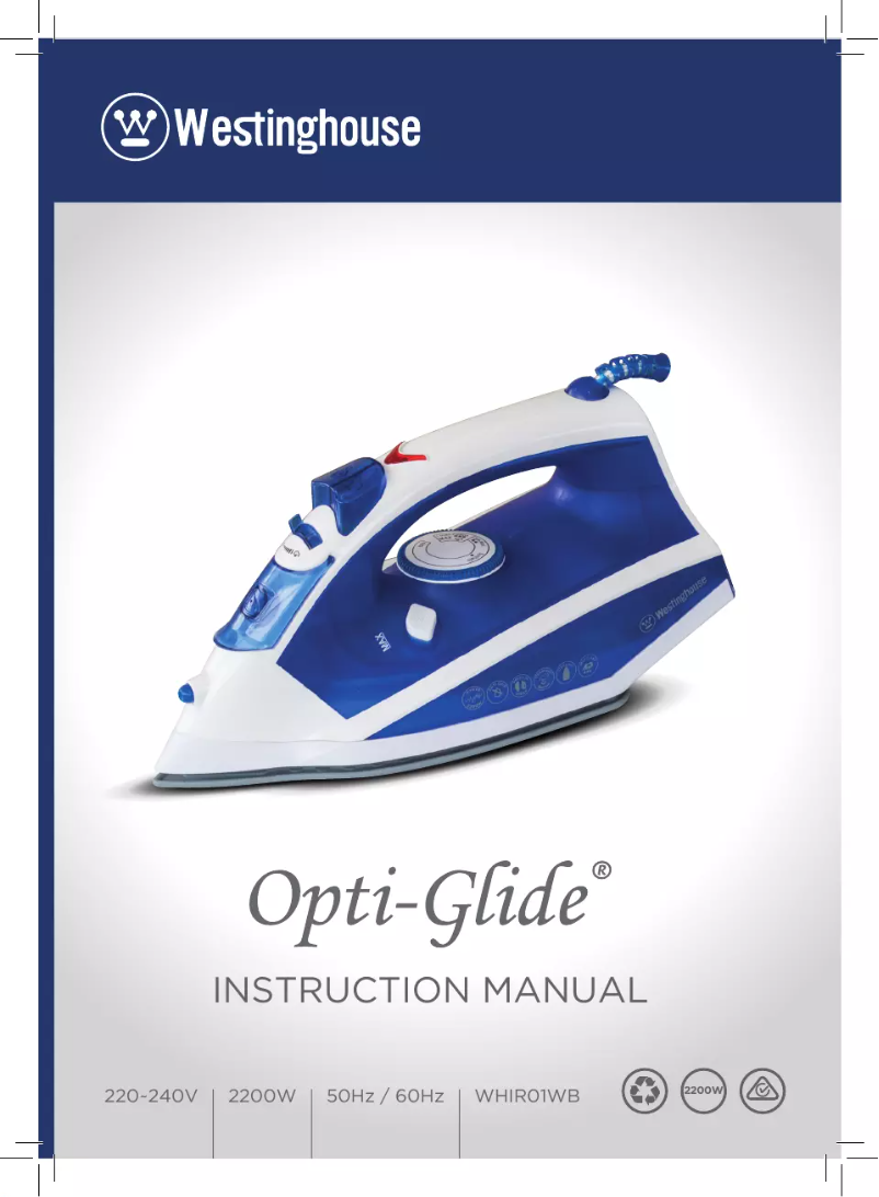 Page n°1 - Manuel utilisateur Westinghouse WHIR01WB