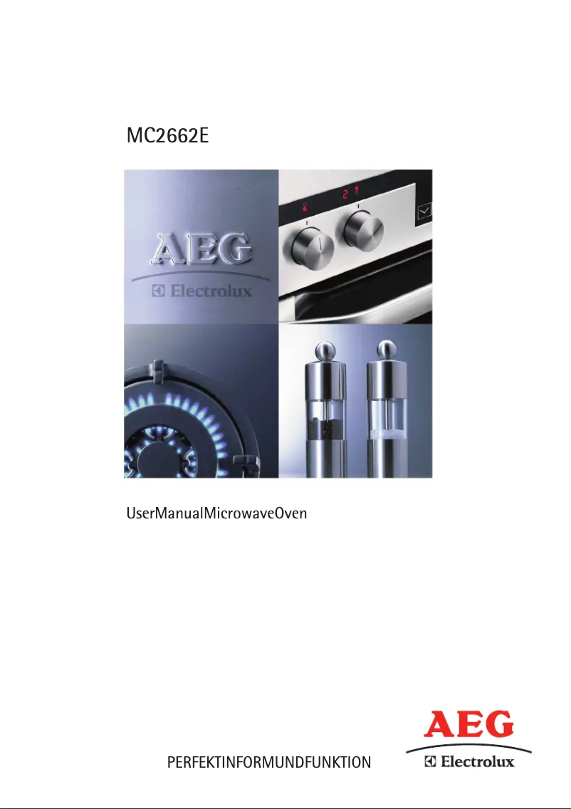 Page n°1 - Manuel utilisateur AEG MC2662EB