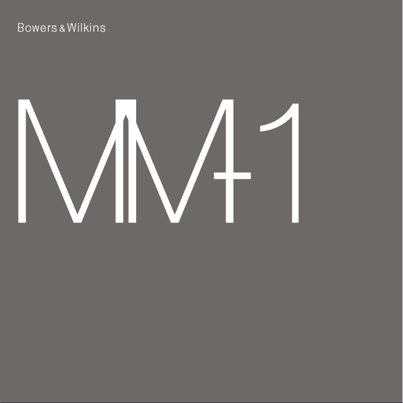 Página 1 del manual Manual de usuario Bowers & Wilkins MM-1