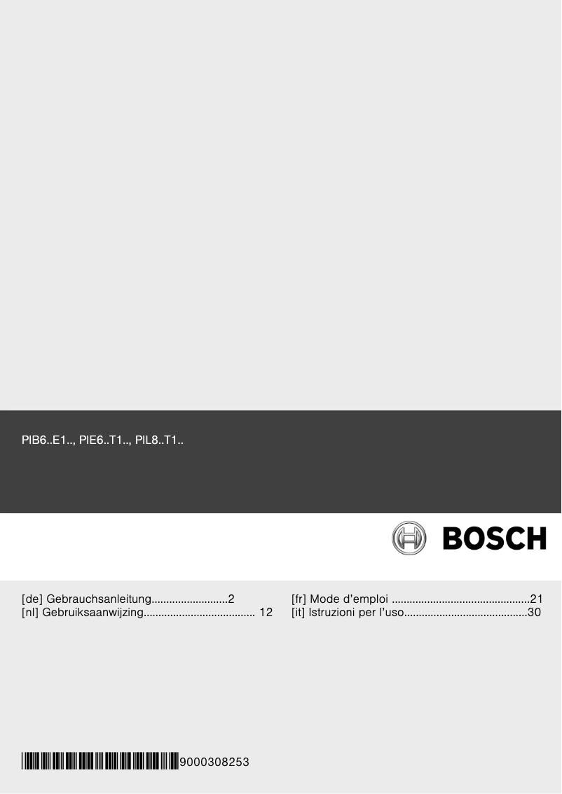 Page 1 de la notice Manuel utilisateur Bosch HBD2165N