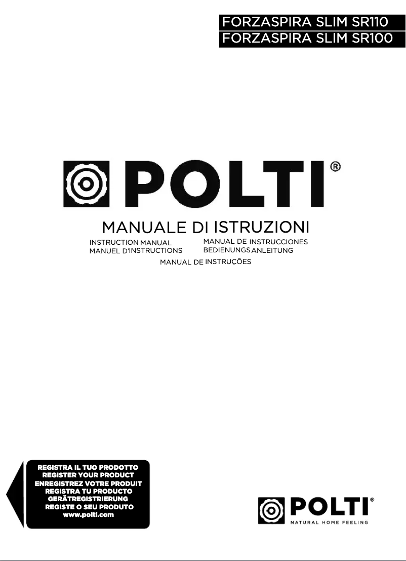 Page n°1 - Manuel utilisateur Polti Forzaspira Slim SR100
