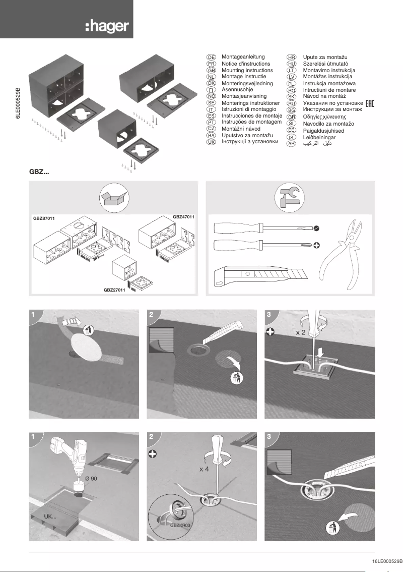 Image de la première page du manuel de l'appareil GBZWR17011