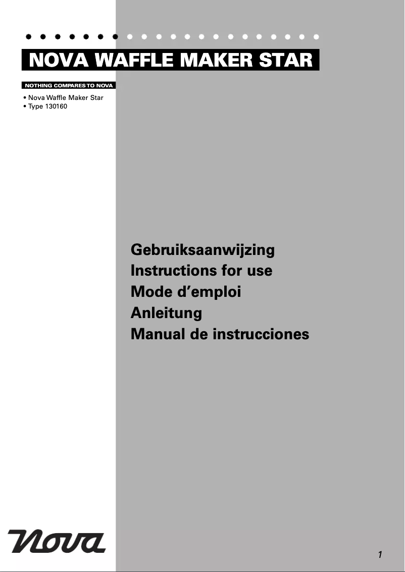 Imagen de la primera página del manual del dispositivo Star 130160