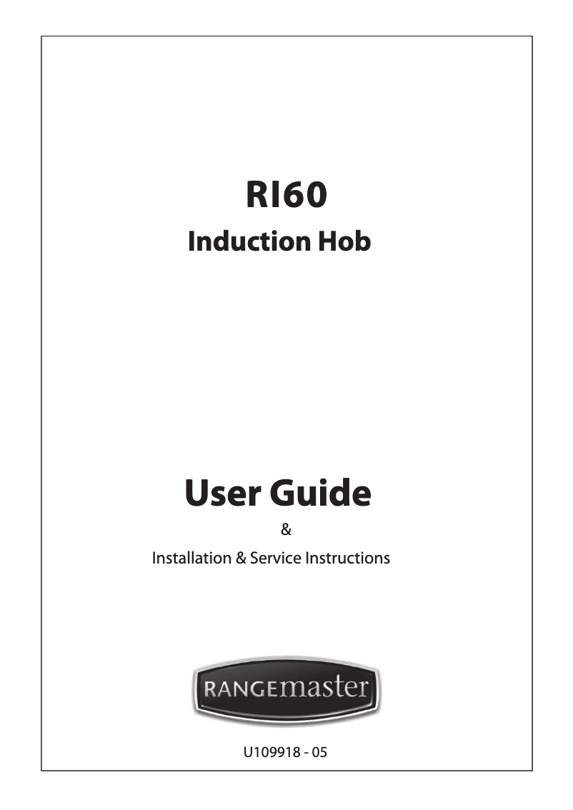 Page 1 de la notice Manuel utilisateur Rangemaster RI60