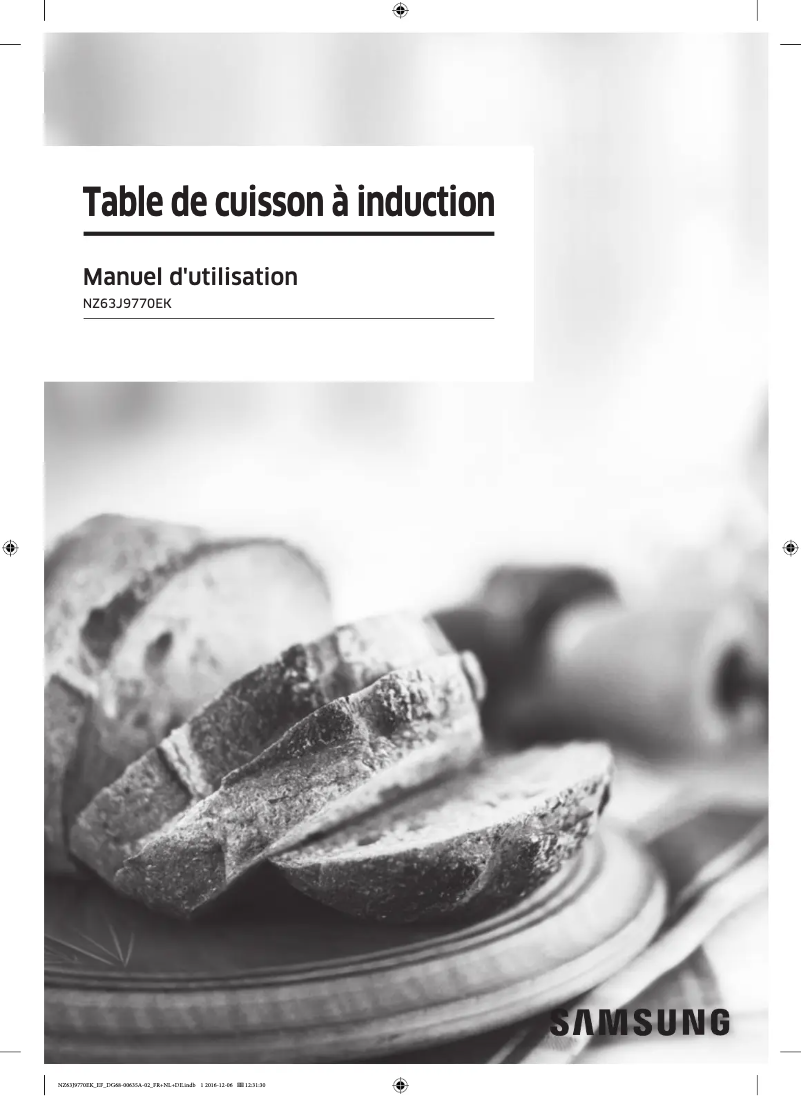 Page 1 de la notice Manuel utilisateur Samsung NZ63J9770EK