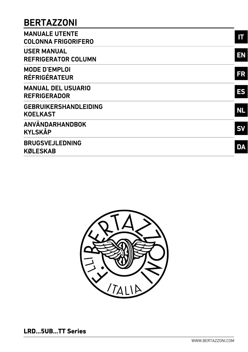 Page 1 de la notice Manuel utilisateur Bertazzoni LRD905UBRXTT