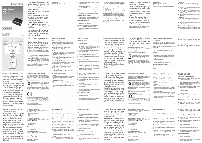 Imagen de la primera página del manual del dispositivo SCN120