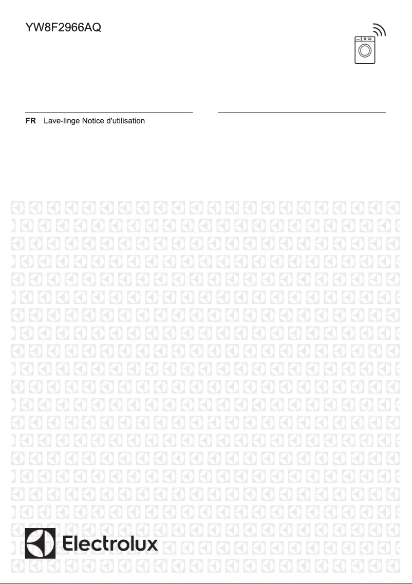 Page 1 de la notice Manuel utilisateur Electrolux YW8F2966AQ