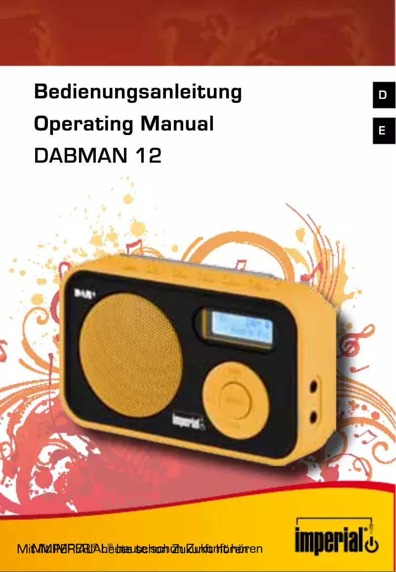 Page 1 de la notice Manuel utilisateur DigitalBox Imperial DABMAN 12