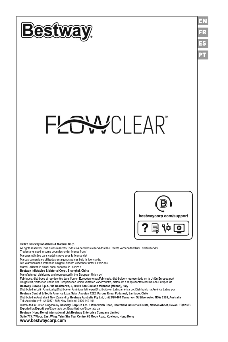 Página 1 del manual Manual de usuario Bestway Flowclear 58384
