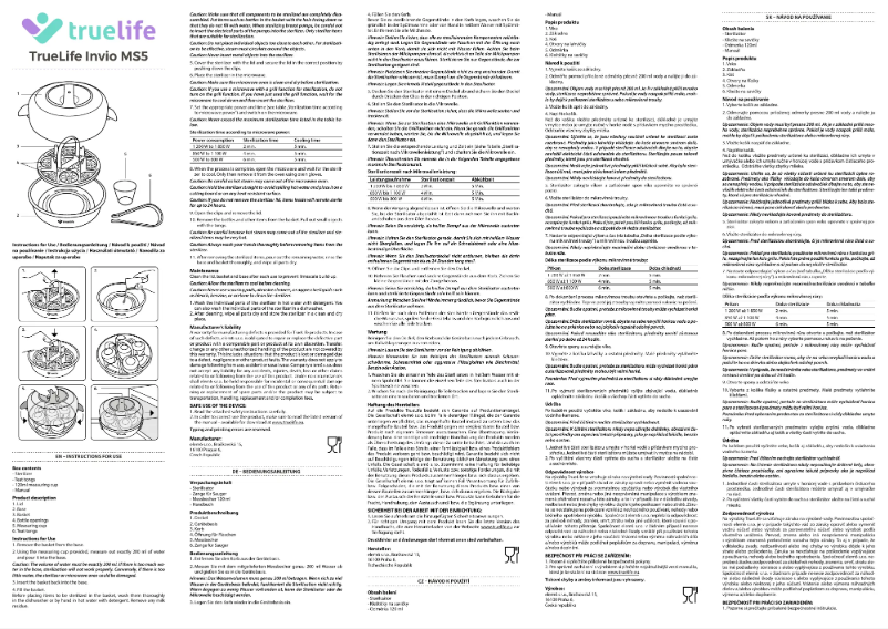 Page 1 de la notice Manuel utilisateur TrueLife Invio MS5