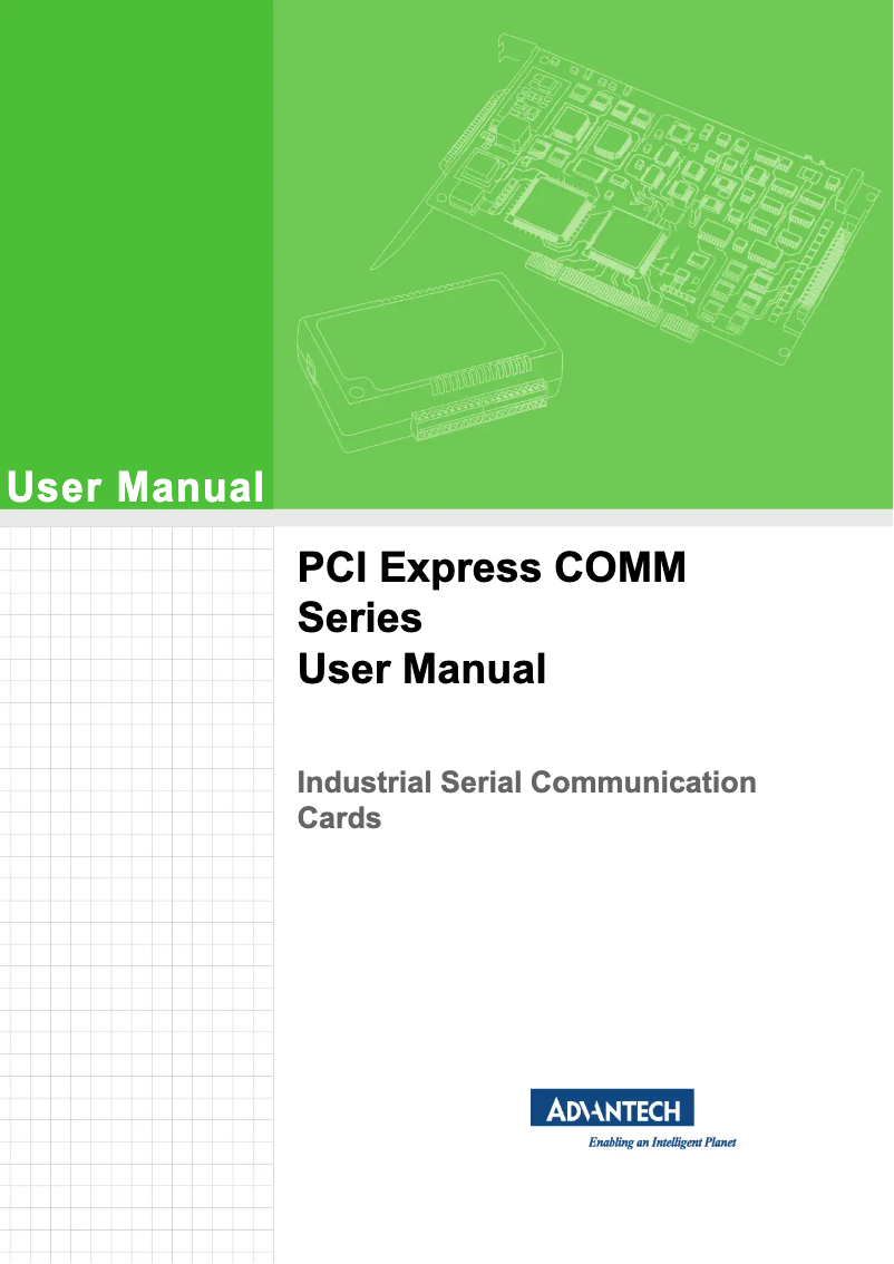 Imagen de la primera página del manual del dispositivo PCIE-1604C-AE