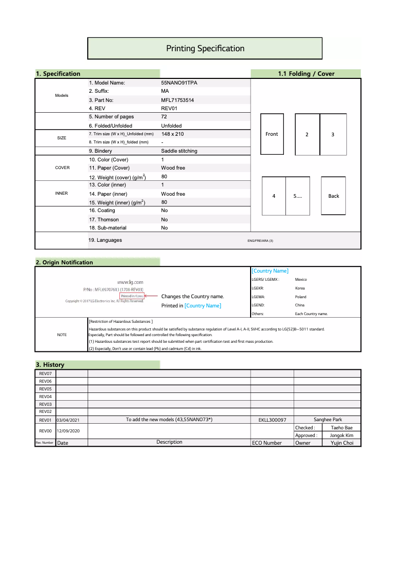 Page n°1 - Manuel utilisateur LG 55NANO86VPA