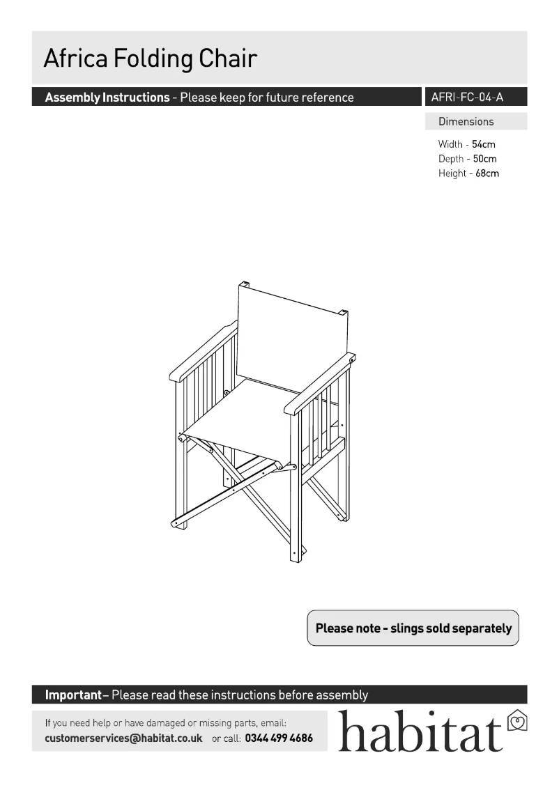Página 1 del manual Manual de usuario Habitat Africa