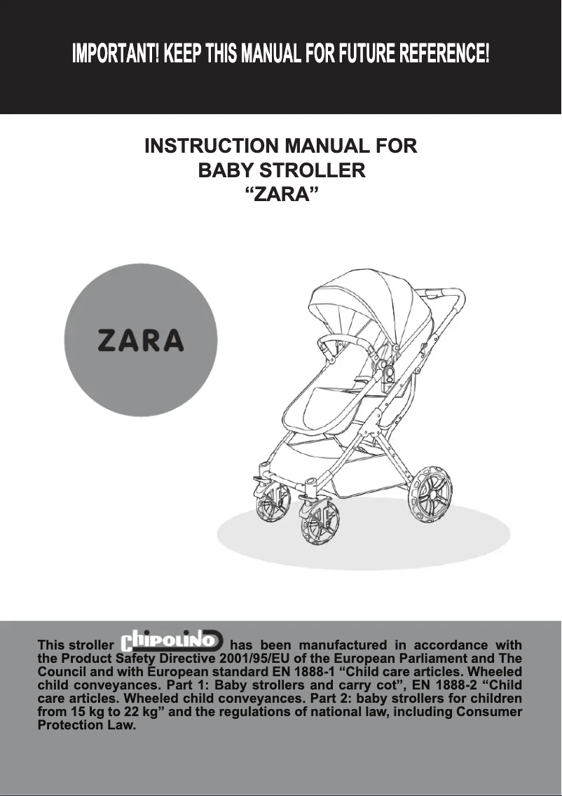 Imagen de la primera página del manual del dispositivo Zara