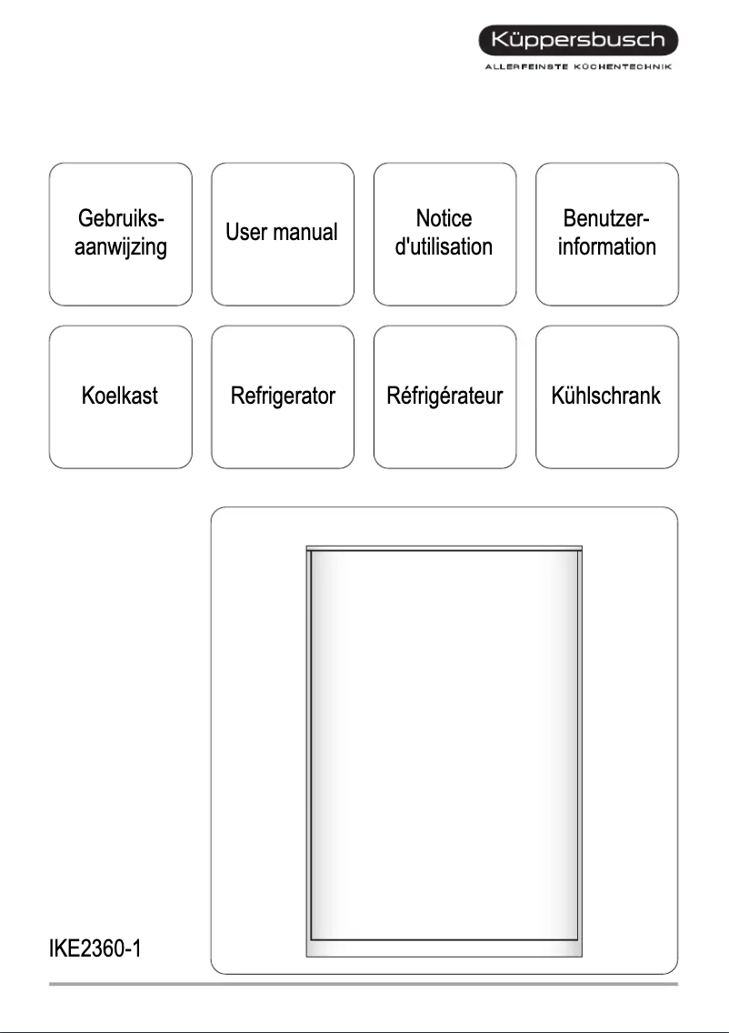 Image de la première page du manuel de l'appareil IKE 2360-1