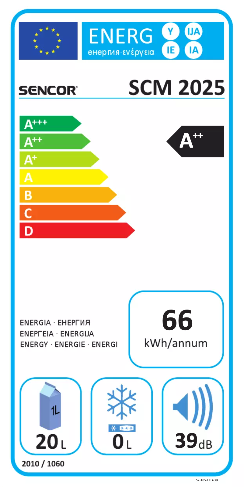 Page 1 de la notice Manuel utilisateur Sencor SCM 2025