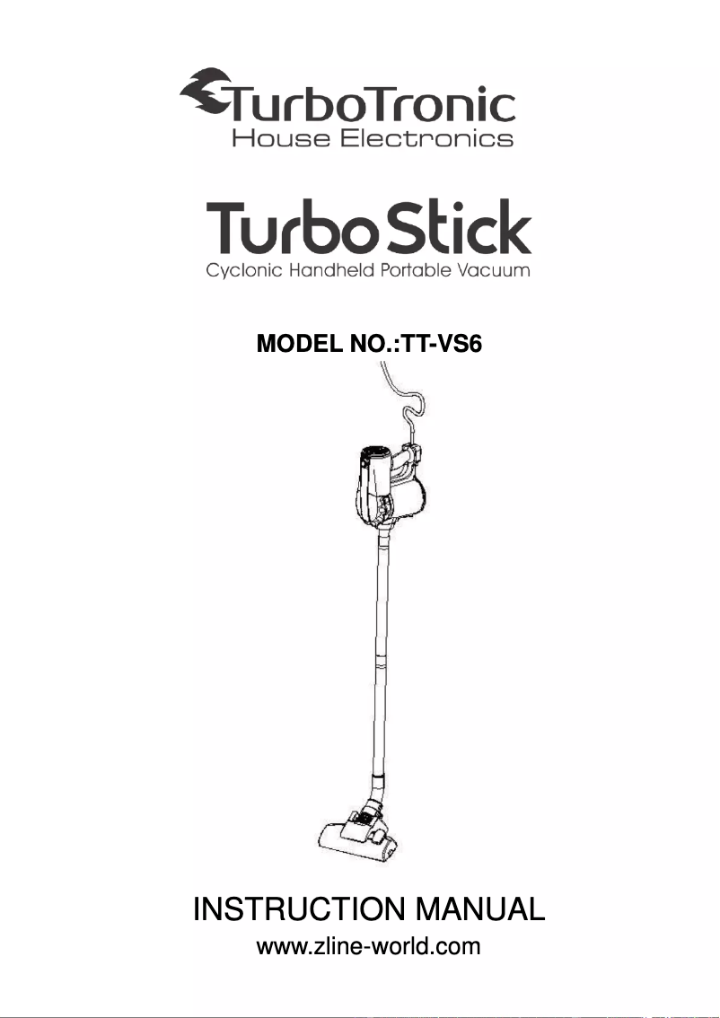 Page 1 de la notice Manuel utilisateur TurboTronic TurboStick TT-VS6