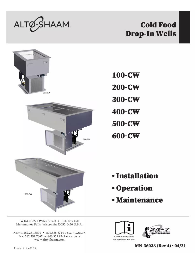 Image de la première page du manuel de l'appareil 400-CW