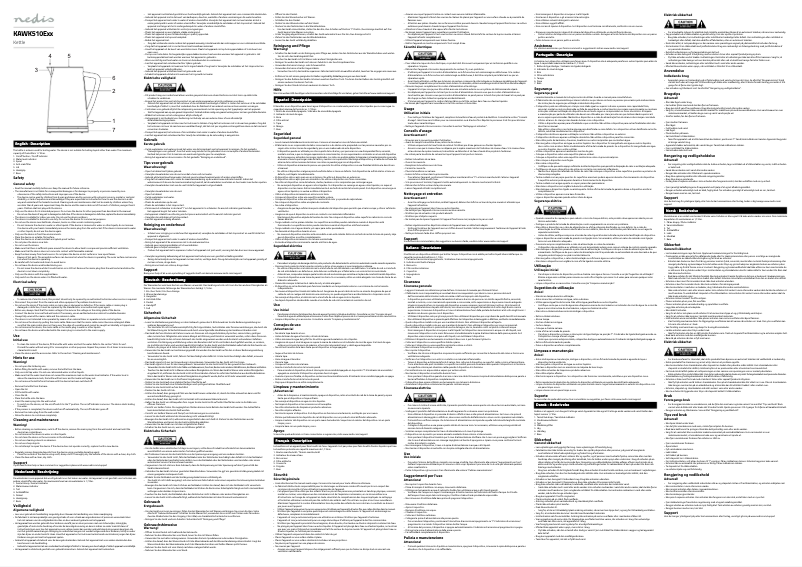 Page 1 de la notice Manuel utilisateur Nedis KAWK510EGY