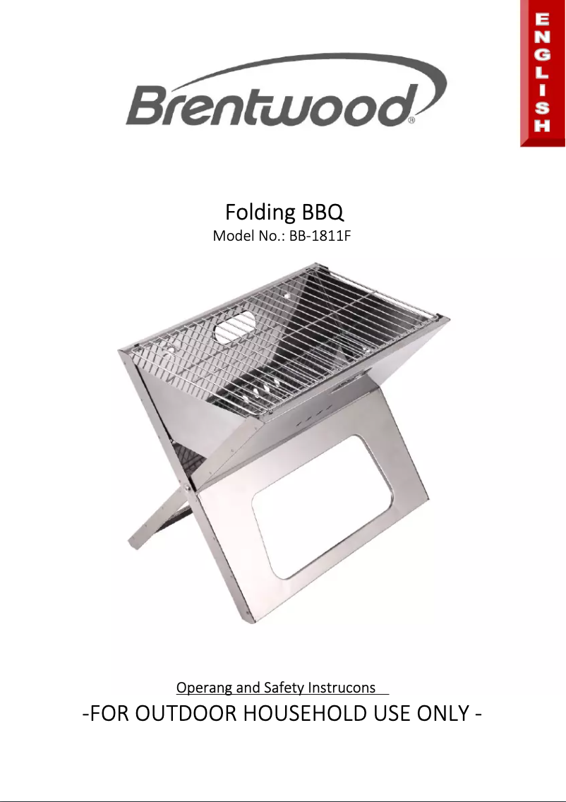 Página 1 del manual Manual de usuario Brentwood BB-1811F