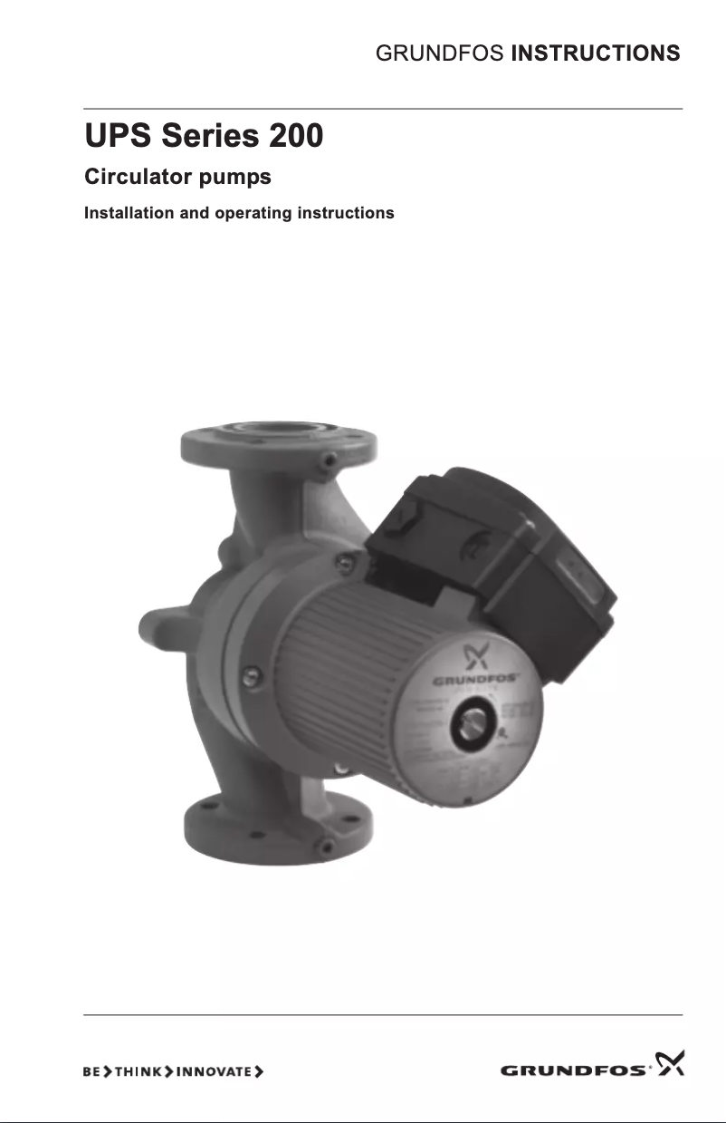 Página 1 del manual Manual de usuario Grundfos UPS 15-58 FC